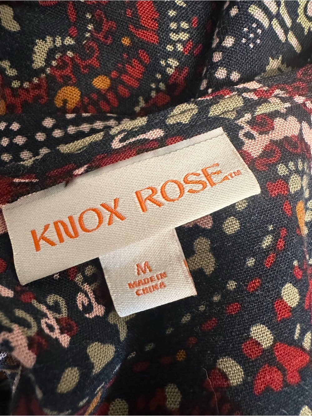 Knox Rose Burgundy Paisley Long Sleeve Maxi Dress with buttons - Picture 10 of 11
